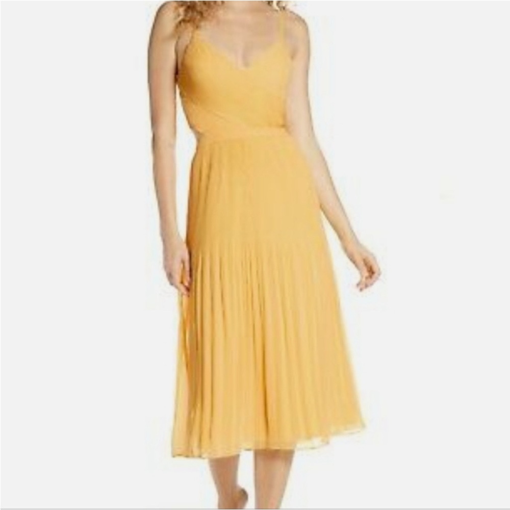 ALI & JAY For the Gram Chiffon Midi Dress